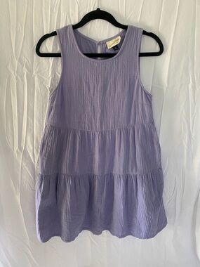 Universal Thread Lavender Tiered Sleeveless Tunic with pockets